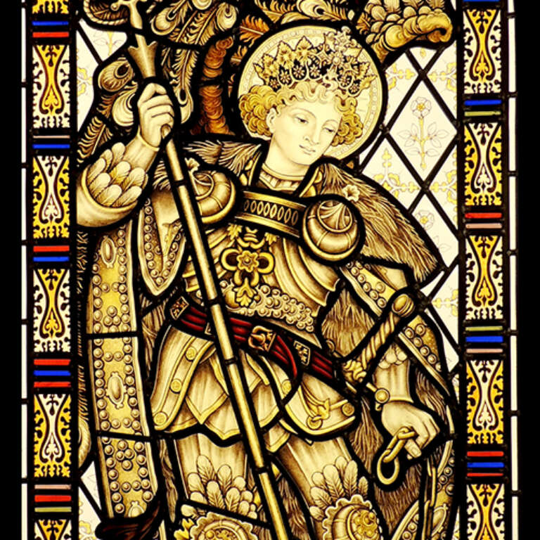 Kempe Window, St Michael & the Dragon_1