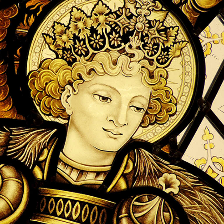 Kempe Window, St Michael & the Dragon_7