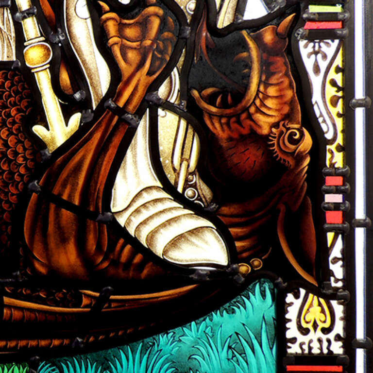 Kempe Window, St Michael & the Dragon_4